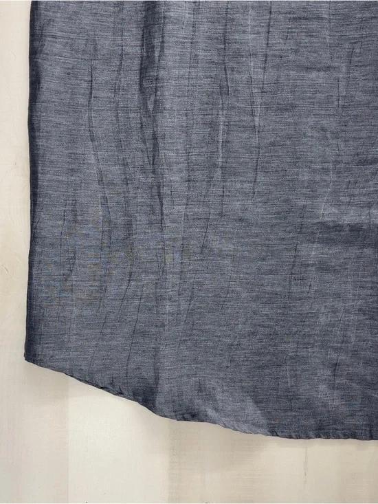 nwot NUTHATCH lagenlook linen blend shine gray sleeveless dress artsy S - Picture 2 of 5